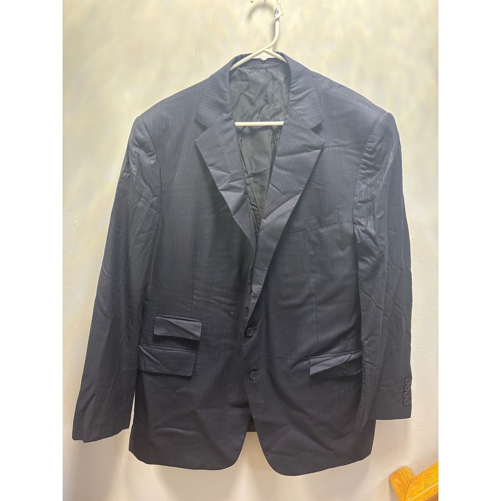 Ralph Lauren Purple Label 46rPinstripe Blazer Mens Two-Button Double Pocket